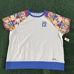 New 2021 Disney Disneyland Resort Women's Short Sleeve T-Shirt Top Size XL White